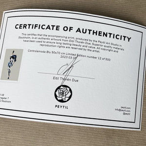 'Controlamoda Blu' Limited Edition of 500